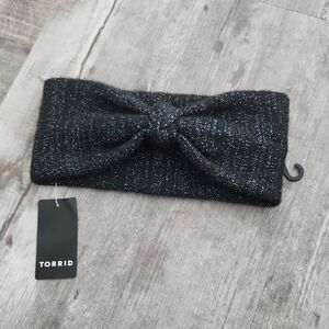 Torrid Glittery Black Knot Headband